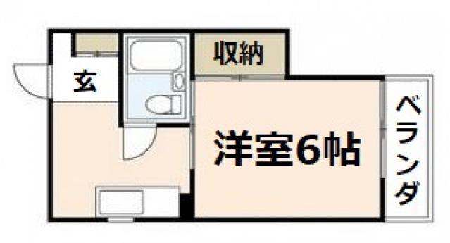 SS栄ビル(1K/1階)の間取り写真