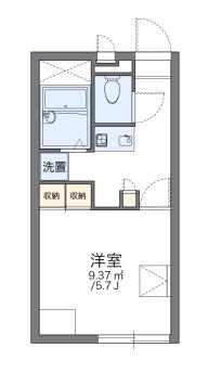 レオパレスエスポアール(1K/1階)の間取り写真
