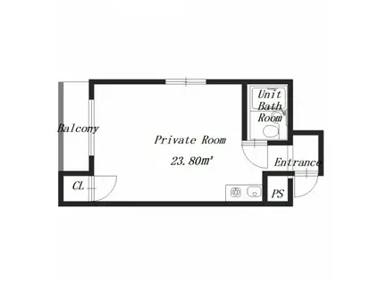 トーブハイツ3号館(ワンルーム/1階)の間取り写真