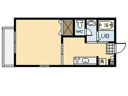 メゾンドールMC(1K/2階)の間取り写真