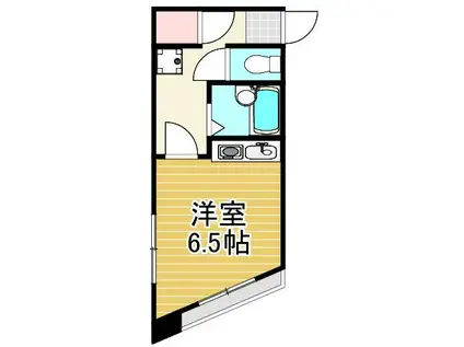 サラ デ カサ(ワンルーム/3階)の間取り写真