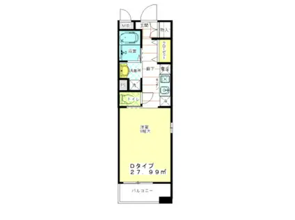 カーサ六甲友田町(1K/7階)の間取り写真