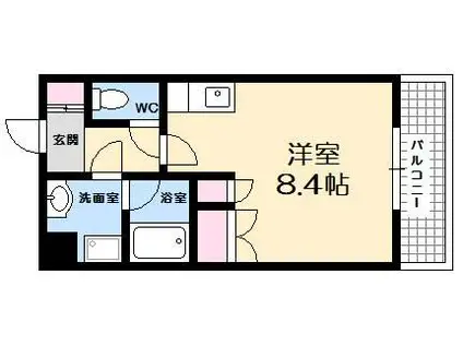 石田ビル(ワンルーム/3階)の間取り写真