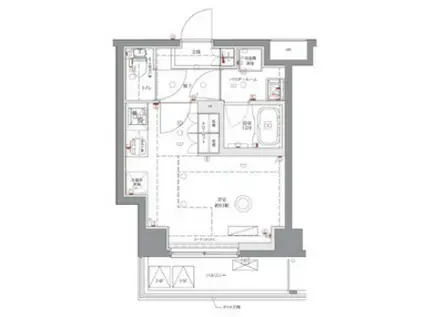 AZEST浮間舟渡II(1K/2階)の間取り写真
