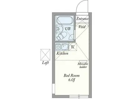 ユナイト小田ジャンジャック・ルソー(ワンルーム/1階)の間取り写真