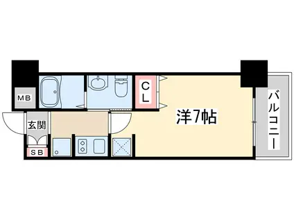 エステムコート新大阪10ザゲート(1K/5階)の間取り写真