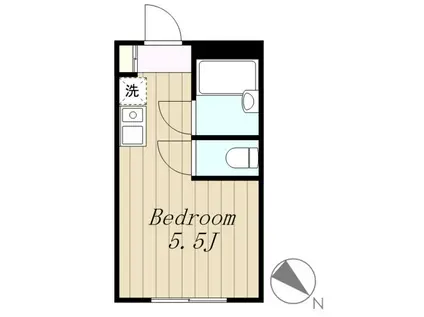 SVSビル(ワンルーム/2階)の間取り写真