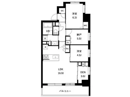 アーバンパーク立石(2SLDK/8階)の間取り写真