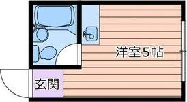 PANSHON CLEAR(ワンルーム/1階)の間取り写真