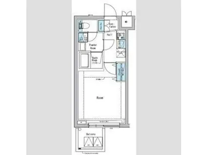 マキシヴ中野(1K/2階)の間取り写真