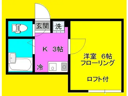ロフト橋本(1K/1階)の間取り写真