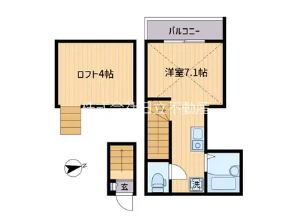 GLANZ高井戸(ワンルーム/2階)の間取り写真