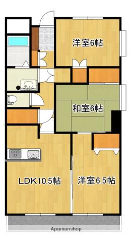 N・グランヴィア(3LDK/4階)の間取り写真