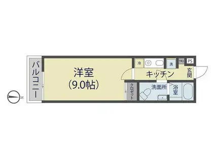 PREMIER SOKA(1K/3階)の間取り写真