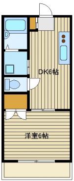 スティーラ富士見(1DK/1階)の間取り写真