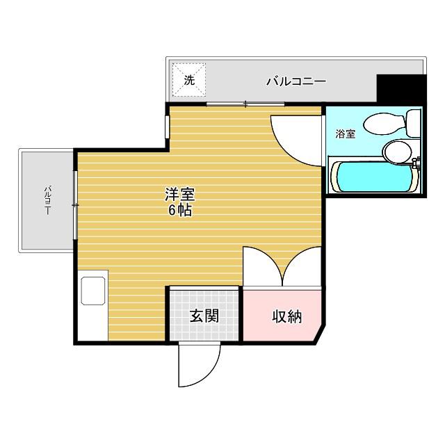 OLA COURT 田辺(ワンルーム/3階)の間取り写真