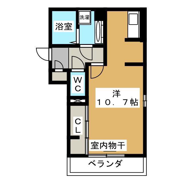 クリプトメリア稲川(ワンルーム/3階)の間取り写真