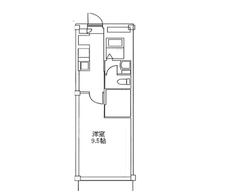 アーバン・上小(1K/2階)の間取り写真