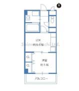 コンシェール信和(1DK/2階)の間取り写真