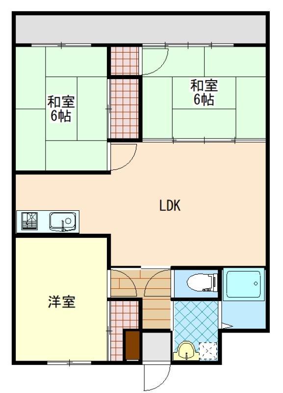 レ・ビラージュ(3LDK/6階)の間取り写真