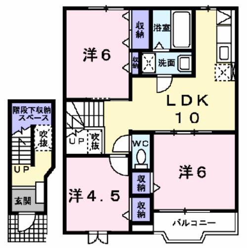 ビッグ・ドリーム(3LDK/2階)の間取り写真