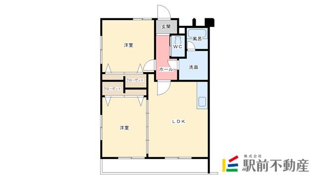 サザンリンクス(2LDK/1階)の間取り写真