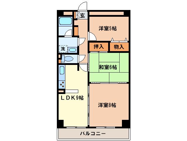 パレ・プルミエール(3LDK/3階)の間取り写真