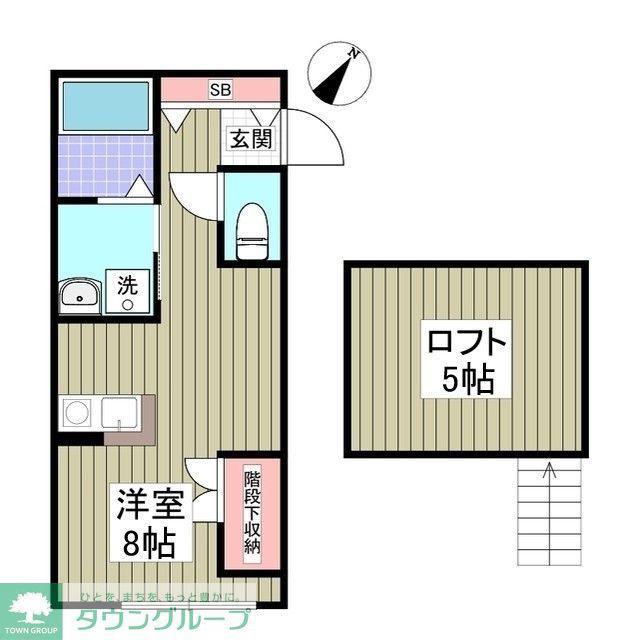 JR高崎線 桶川駅 徒歩6分 2階建 築2年(ワンルーム/2階)の間取り写真