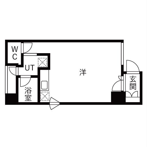 B-FLAT名駅(ワンルーム/3階)の間取り写真