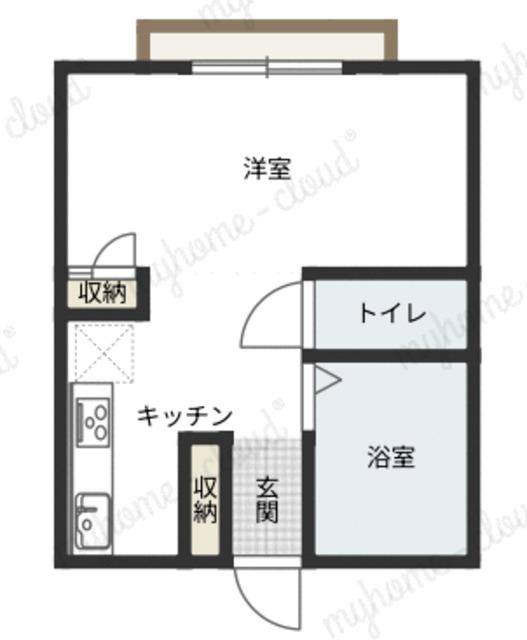 ハイム国府台II(ワンルーム/2階)の間取り写真