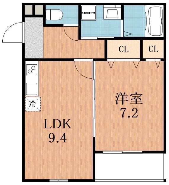 フジパレス今川I番館(1LDK/2階)の間取り写真
