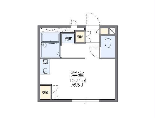 レオパレスレヴェルベールII(1K/1階)の間取り写真