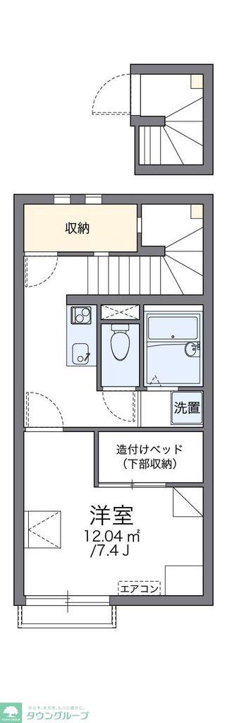 レオネクストアルホップ(1K/2階)の間取り写真