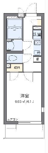 クレイノT HOUSE 浦和(1K/1階)の間取り写真