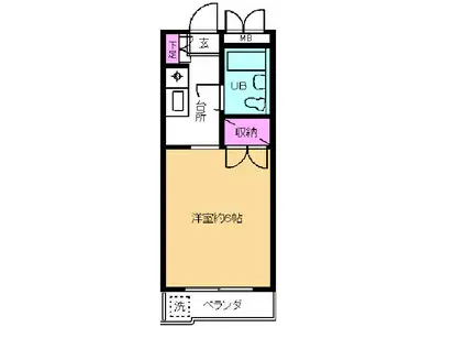 フロントピア豊洲(1K/3階)の間取り写真