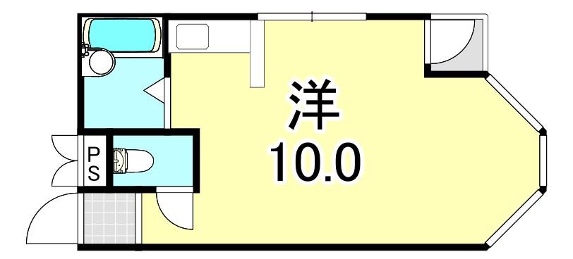 URBビル(ワンルーム/6階)の間取り写真