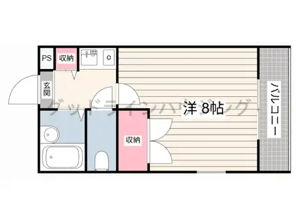 アバンテック(1K/3階)の間取り写真