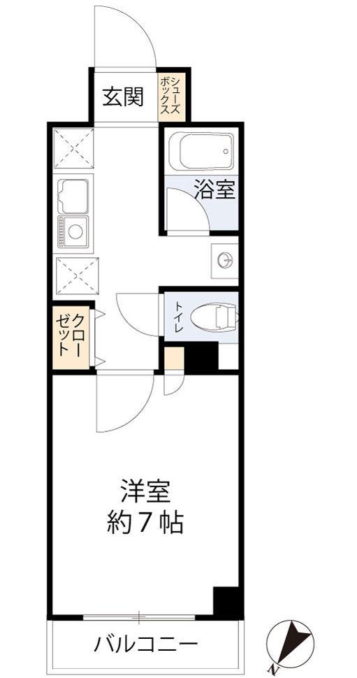 ラナップスクエア東梅田(1K/9階)の間取り写真