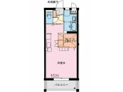 PLAISIR花(ワンルーム/5階)の間取り写真