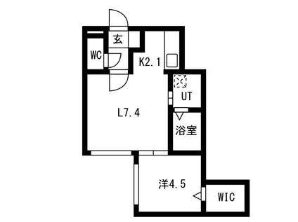 YS TOMAKOMAI(1LDK/3階)の間取り写真