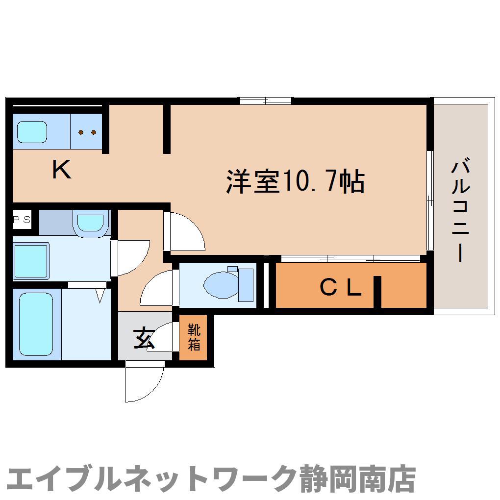 クリプトメリア稲川(ワンルーム/3階)の間取り写真