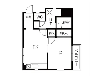 ハジメハイツ(1DK/2階)の間取り写真