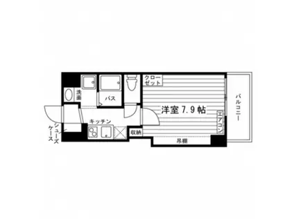 レガーロ小田原(1K/5階)の間取り写真