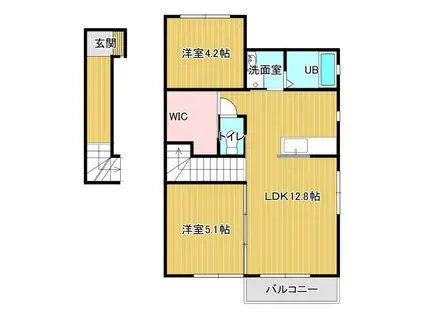 プログレス大塚(2LDK/2階)の間取り写真
