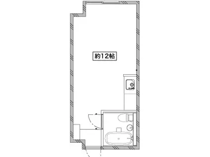 麻布エンパイアマンション(ワンルーム/4階)の間取り写真