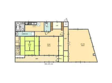 サンライズマンション1号館(3DK/3階)の間取り写真