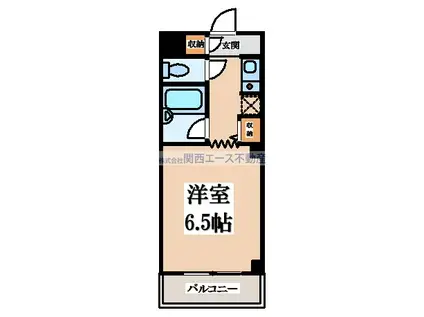 COCOプラム.ビハーラ(1K/5階)の間取り写真