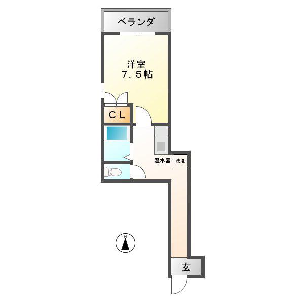 スターハイツ ONE(1K/4階)の間取り写真