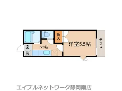 ハイツK1(1K/1階)の間取り写真