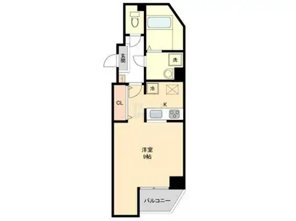 アーバンタワー池袋(ワンルーム/6階)の間取り写真